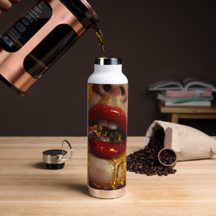 Honey Drip Beauty – Sinnliche goldene Porträts von Trinkflasche