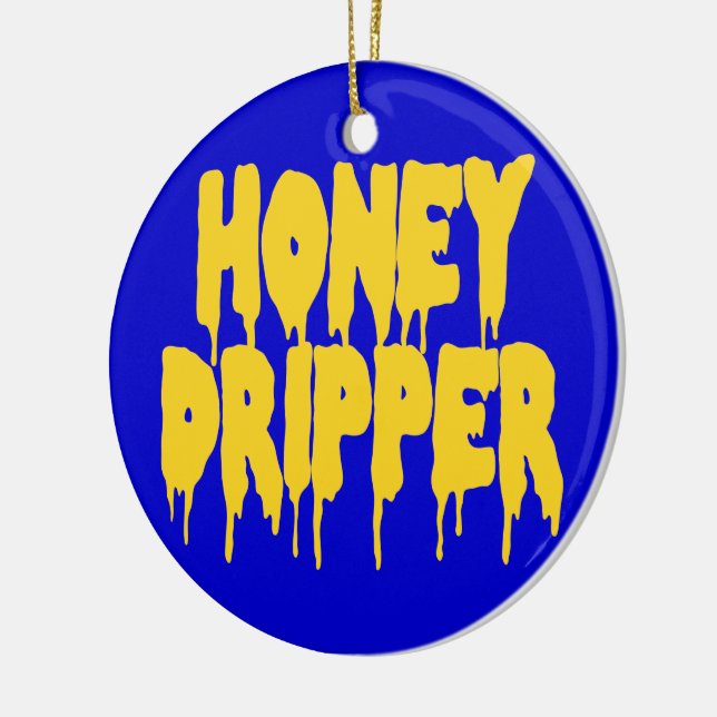 Honey Dripper Keramik Ornament (Links)