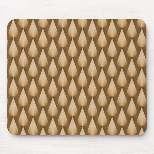 Honey Gold Dazzling Raindrops Mousepad (Vorne)
