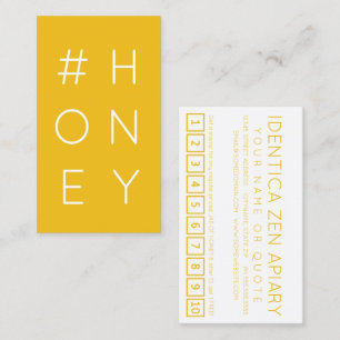 #HONEY Hashtag Loyalitätskarte Treuekarte