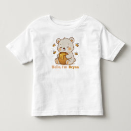 Honey Hug Bär Süße Tierindividuelle Illustration Kleinkind T-shirt