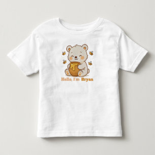 Honey Hug Bär Süße Tierindividuelle Illustration Kleinkind T-shirt