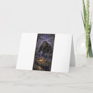 Honey Island Sumpf-Monster Halloween-Karte Karte