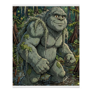 Honey Island Sumpfmonster-Sammelkarten-Kunst Po Poster