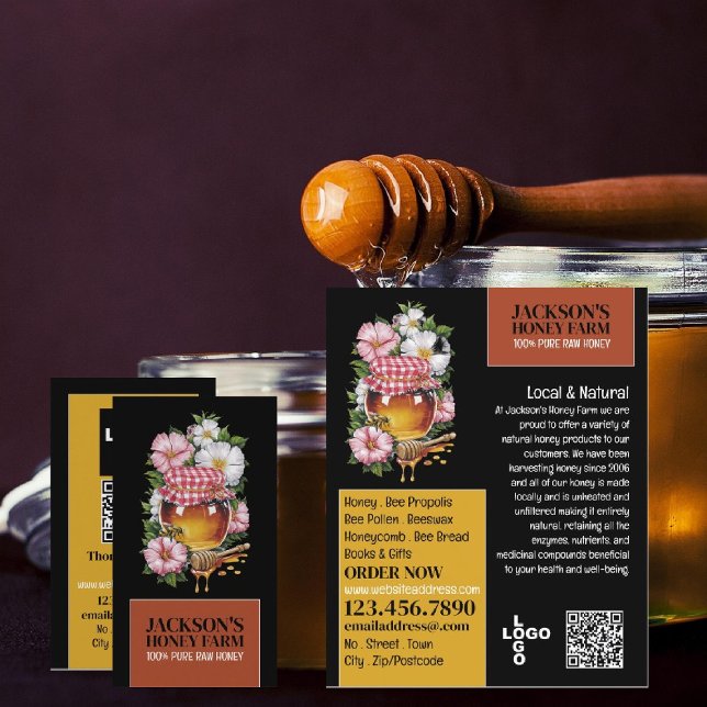 Honey Jar - Beeyard, Honigfarm Advertising Flyer (Von Creator hochgeladen)