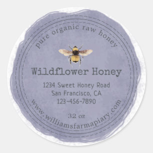 Honey Jar Étiquette Honeybee