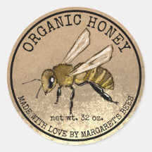 Honey Jar Étiquettes Honeybee Honeycomb Bee Apière
