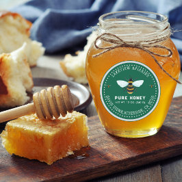 Honey Jar Étiquettes | Niveau personnalisé de miel