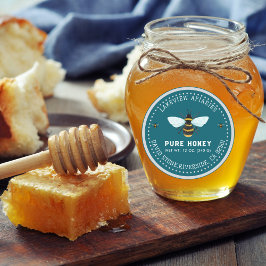 Honey Jar Étiquettes | Niveau personnalisé de miel