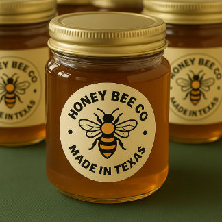 Honey Jar Honey Bee Apiary Business Label Etiketten