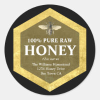 Honey Jar Label | Honigbiene und Apiary Name