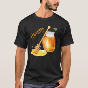 Honey Jar Niedlich Bee Flying Funny Halloween Matc T-Shirt