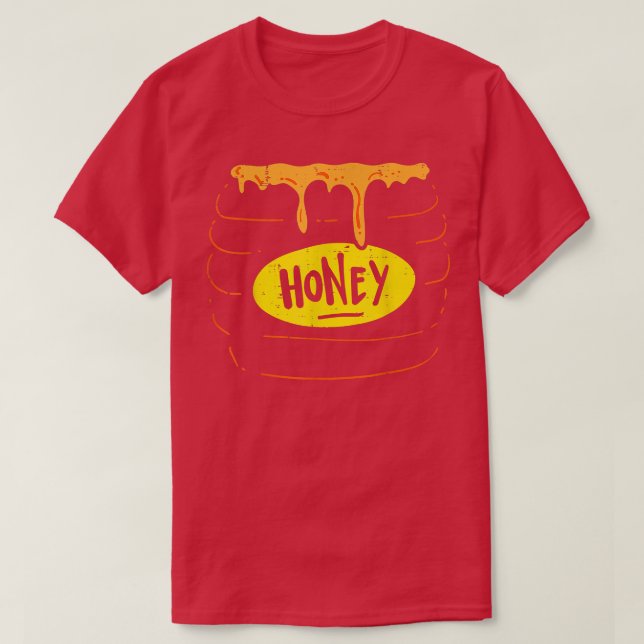 Honey Jar Pot Costume Funny Sweet Halloween  T-Shirt (Design vorne)