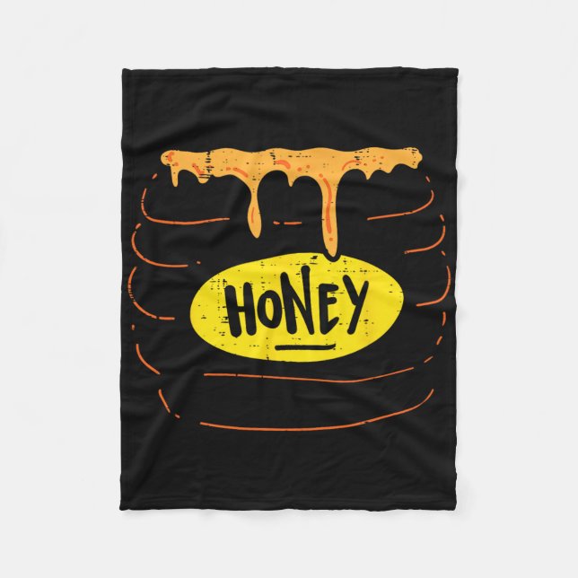 Honey Jar Pot Kostümspass Sweet Halloween Men Wome Fleecedecke (Vorderseite)