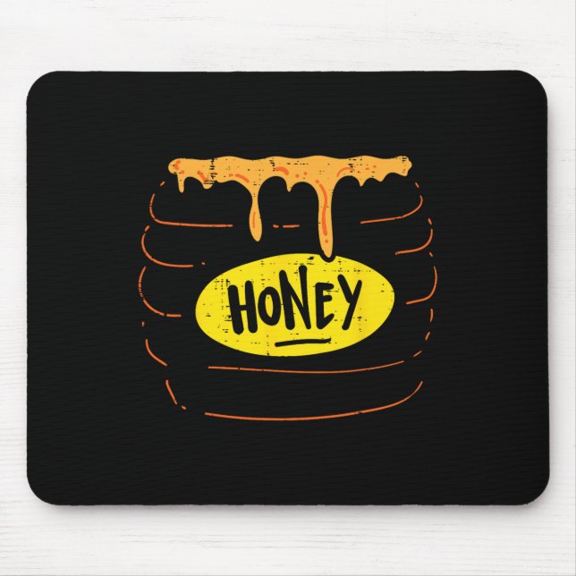 Honey Jar Pot Kostümspass Sweet Halloween Men Wome Mousepad (Vorne)