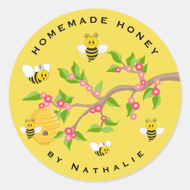 Honey Jar Sticker (Vorderseite)