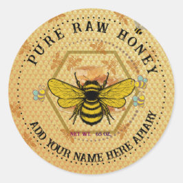 Honey Jar Stickers | Bee & Honeycomb Apiary Labels