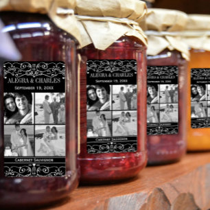 Honey Jelly Jar Étiquettes 4 Mariage photo Jar Fav