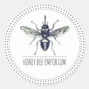 Honey-Label für Bienen Runder Aufkleber