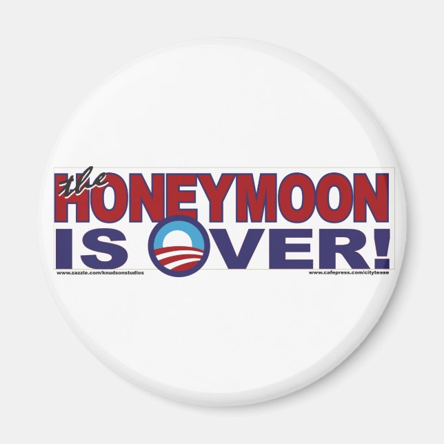 HONEY-MOON-IS-OVER MAGNET (Vorne)