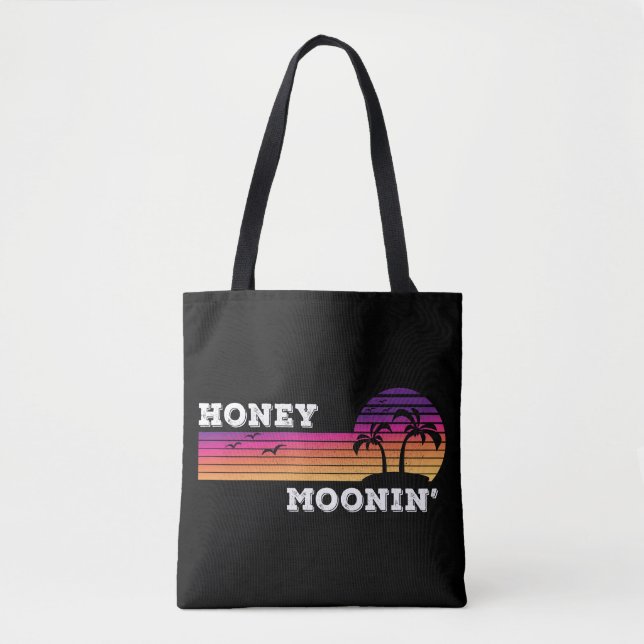 Honey Moonin Beach Honeymoon Vacation Men Co Tasche (Vorderseite)