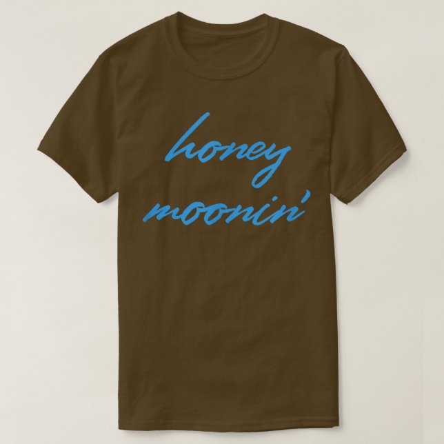 Honey MooninBlue Matching CouplesHoneymoon Vacatio T-Shirt (Design vorne)