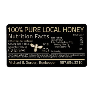 Honey Nutrition Little Bee Expédition Étiquettes