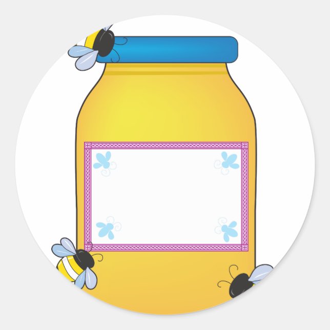 Honey Pot Runder Aufkleber (Vorderseite)