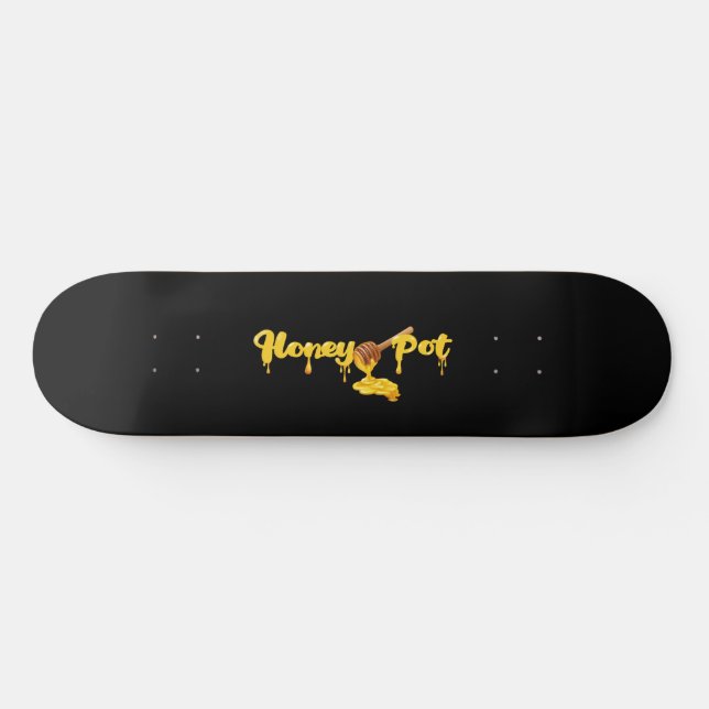 Honey Pot Skate Deck, Wall Art Skateboard (Horizontal)