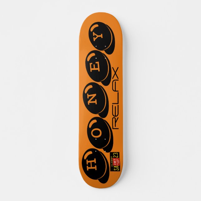 HONEY RELAX  JMT Skateboard, 7¾" Deck Skateboard (Vorne)