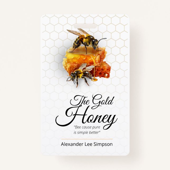 Honey Seller - Imker Ausweis (Vorderseite)