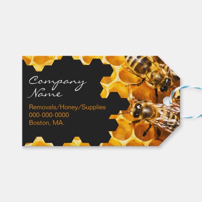 Honey Seller - Imker Geschenkanhänger (Vorderseite (Horizontal))