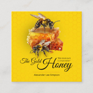 Honey Seller - Imker Quadratische Visitenkarte