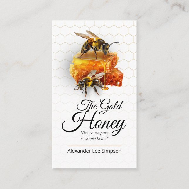 Honey Seller - Imker Visitenkarte (Vorderseite)