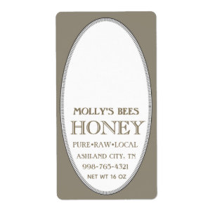 Honey Skep mit Grenzadresse oder Versandbrown