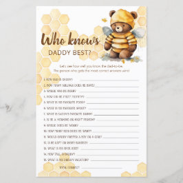 Honey Teddy Bär Wer kennt DADDY BEST?