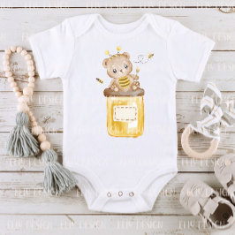Honey Teddy Bear Baby Bodysuit Strampler