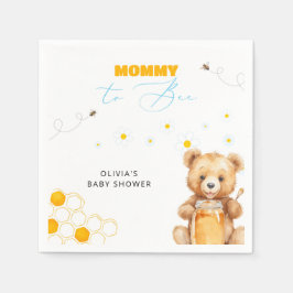 Honey Teddy Bear Boy Girl Baby Shower Serviette