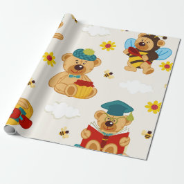 Honey Teddy Bears Geschenkpapier