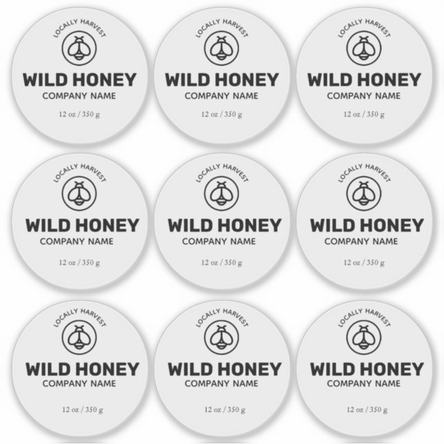 Honey Vinyl Transparent Label (Vorderseite)
