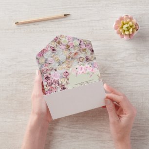 Honey Yellow Pink Floral Arch Summer All In One Einladung