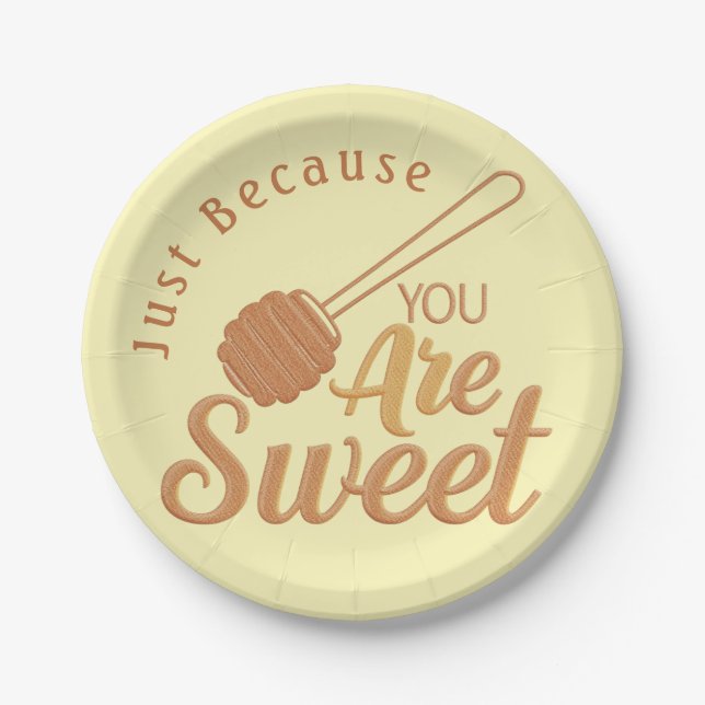 Honey Yellow Rustic Charm Party Pappteller (Vorderseite)