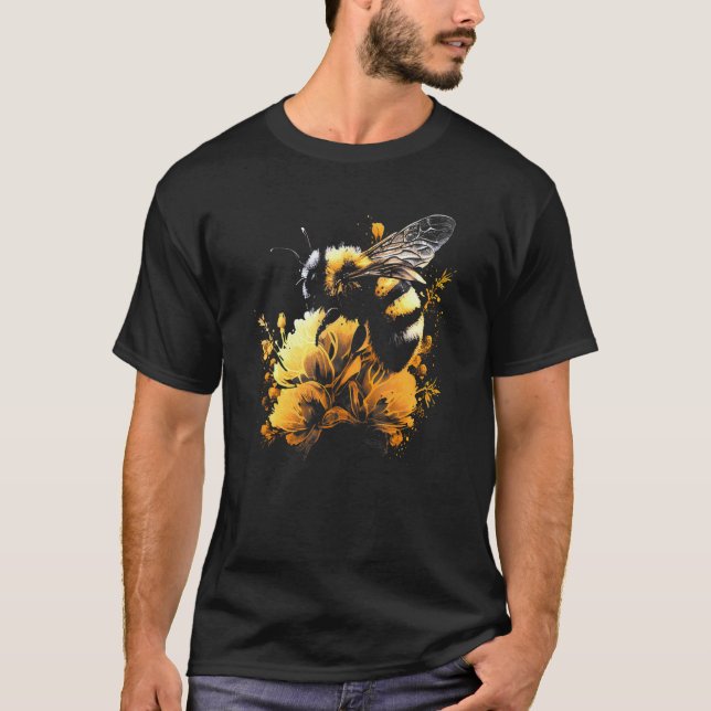 Honeybee and bumble bee for American hive beekeepe T-Shirt (Vorderseite)