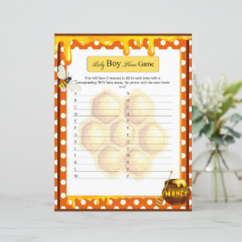 Honeybee Baby Boy Name Game
