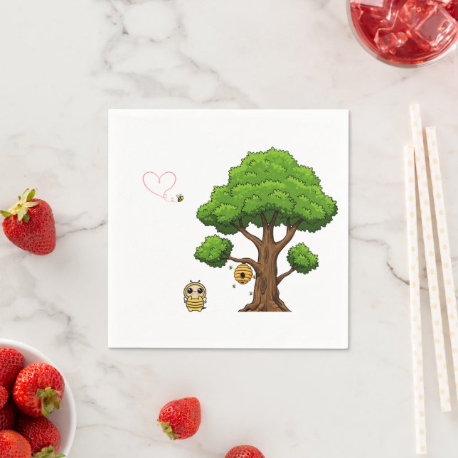 Honeybee Baby Showpaper Napkins Serviette (Beispiel)