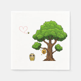 Honeybee Baby Showpaper Napkins Serviette