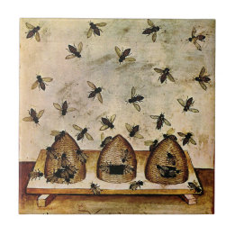 HoneyBee BeeHive-Bienenzucht Vintag Fliese