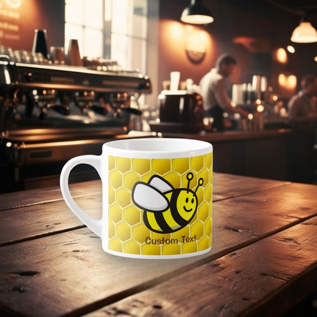 Honeybee-Cartoon Espressotasse (Von Creator hochgeladen)