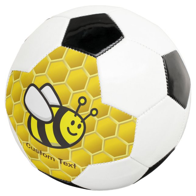 Honeybee-Cartoon Fußball (Dreiviertel)