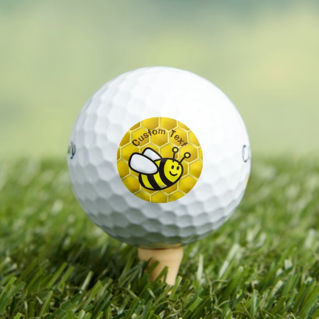 Honeybee-Cartoon Golfball (Insitu T-Shirt)